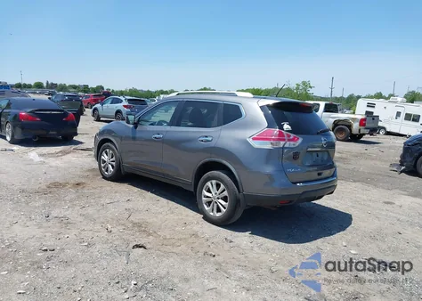 2015 Nissan Rogue Sv из США, поврежденный, VIN KNMAT2MV3FP519203